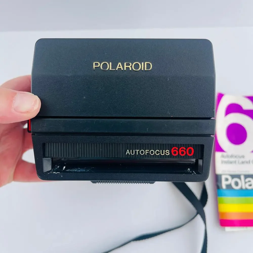 Polaroid 600 Land Camera Autofocus 660 Vintage Original Strap Instructions